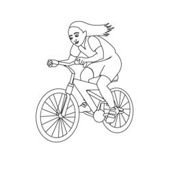 ぬりえページ: 自転車 (交通) #137032 - 無料の印刷可能なぬりえページ