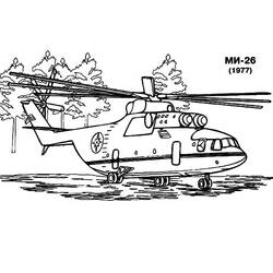 ぬりえページ: ヘリコプター (交通) #136229 - 無料の印刷可能なぬりえページ