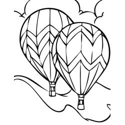 ぬりえページ: 熱気球 (交通) #134589 - 無料の印刷可能なぬりえページ