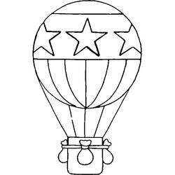 ぬりえ: 熱気球 - 無料の印刷可能なぬりえページ