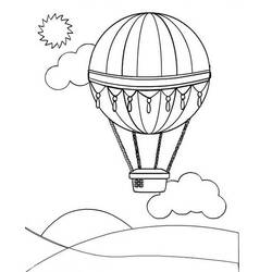 ぬりえページ: 熱気球 (交通) #134709 - 無料の印刷可能なぬりえページ