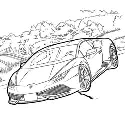 ぬりえページ: Lamborghini (交通) #174228 - 無料の印刷可能なぬりえページ