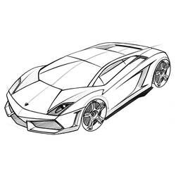 ぬりえページ: Lamborghini (交通) #174229 - 無料の印刷可能なぬりえページ