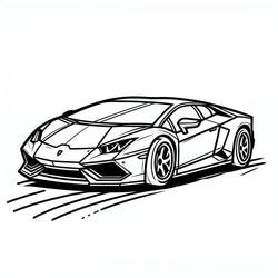 ぬりえページ: Lamborghini (交通) #217281 - 無料の印刷可能なぬりえページ