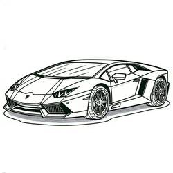 ぬりえページ: Lamborghini (交通) #217282 - 無料の印刷可能なぬりえページ