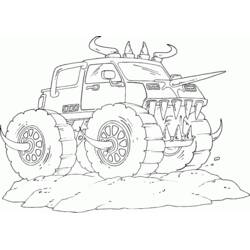 ぬりえページ: モンスタートラック (交通) #141285 - 無料の印刷可能なぬりえページ