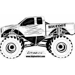 ぬりえページ: モンスタートラック (交通) #141293 - 無料の印刷可能なぬりえページ