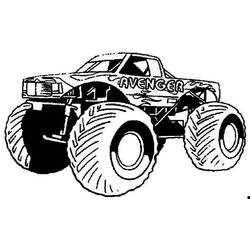 ぬりえページ: モンスタートラック (交通) #141375 - 無料の印刷可能なぬりえページ
