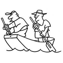 ぬりえページ: 小さなボート/カヌー (交通) #142327 - 無料の印刷可能なぬりえページ