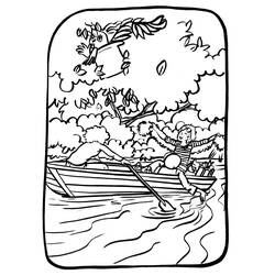 ぬりえページ: 小さなボート/カヌー (交通) #142328 - 無料の印刷可能なぬりえページ