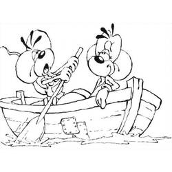 ぬりえページ: 小さなボート/カヌー (交通) #142342 - 無料の印刷可能なぬりえページ