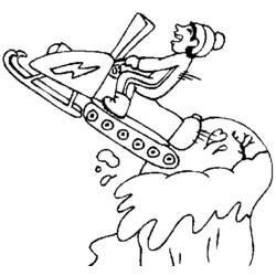 ぬりえページ: スノーモービル (交通) #139610 - 無料の印刷可能なぬりえページ