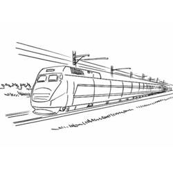 ぬりえページ: 電車/機関車 (交通) #135160 - 無料の印刷可能なぬりえページ
