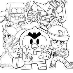 ぬりえページ: Brawl Stars (ビデオゲーム) #214748 - 無料の印刷可能なぬりえページ
