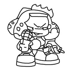 ぬりえページ: Friday Night Funkin' (ビデオゲーム) #174543 - 無料の印刷可能なぬりえページ