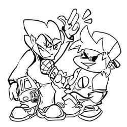 ぬりえページ: Friday Night Funkin' (ビデオゲーム) #174544 - 無料の印刷可能なぬりえページ