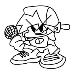 ぬりえページ: Friday Night Funkin' (ビデオゲーム) #174547 - 無料の印刷可能なぬりえページ