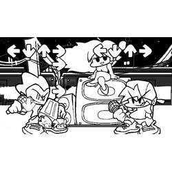 ぬりえページ: Friday Night Funkin' (ビデオゲーム) #174549 - 無料の印刷可能なぬりえページ