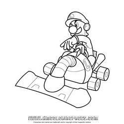 ぬりえページ: Mario Kart (ビデオゲーム) #154475 - 無料の印刷可能なぬりえページ
