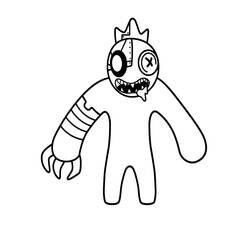 ぬりえページ: Rainbow Friends (ビデオゲーム) #201287 - 無料の印刷可能なぬりえページ