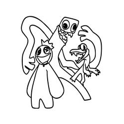 ぬりえページ: Rainbow Friends (ビデオゲーム) #201296 - 無料の印刷可能なぬりえページ