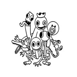 ぬりえページ: Rainbow Friends (ビデオゲーム) #201297 - 無料の印刷可能なぬりえページ