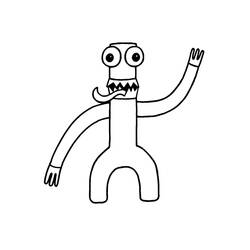 ぬりえページ: Rainbow Friends (ビデオゲーム) #201300 - 無料の印刷可能なぬりえページ