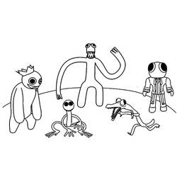 ぬりえページ: Rainbow Friends (ビデオゲーム) #201306 - 無料の印刷可能なぬりえページ