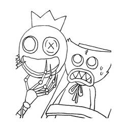 ぬりえページ: Rainbow Friends (ビデオゲーム) #201315 - 無料の印刷可能なぬりえページ