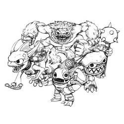 ぬりえページ: Skylanders (ビデオゲーム) #43387 - 無料の印刷可能なぬりえページ