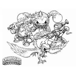 ぬりえページ: Skylanders (ビデオゲーム) #43503 - 無料の印刷可能なぬりえページ