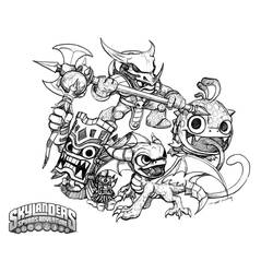 ぬりえページ: Skylanders (ビデオゲーム) #43592 - 無料の印刷可能なぬりえページ