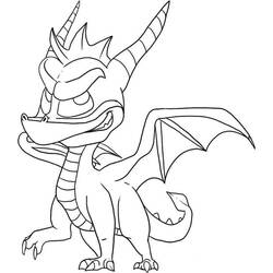 ぬりえページ: Spyro (ビデオゲーム) #205125 - 無料の印刷可能なぬりえページ