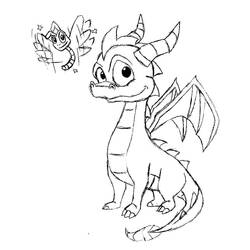 ぬりえページ: Spyro (ビデオゲーム) #205148 - 無料の印刷可能なぬりえページ