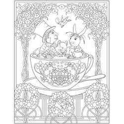 大人のディズニーぬりえ #200082 印刷して色を塗る