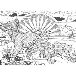 大人のディズニーぬりえ #200084 印刷して色を塗る