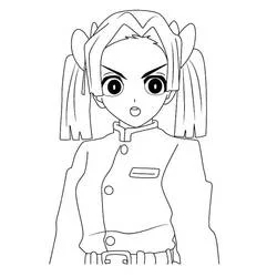 すぐ塗れる鬼滅の刃 (アニメとマンガ)ぬりえ #175928、無料印刷