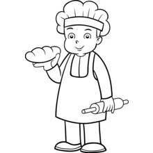 パン屋 - 無料の印刷用ぬりえ