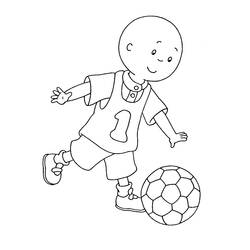 Caillou - 無料の印刷用ぬりえ