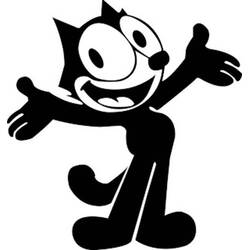 フィリックス・ザ・キャット - 無料の印刷用ぬりえ