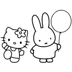 Miffy - 無料の印刷用ぬりえ