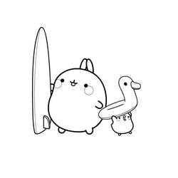 Molang - 無料の印刷用ぬりえ