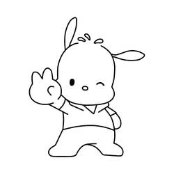 ポチャッコぬりえ #220064 印刷して色を塗る