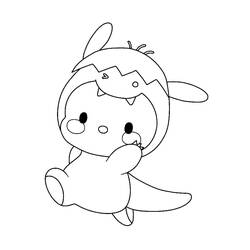ポチャッコぬりえ #220072 印刷して色を塗る