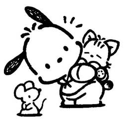 ポチャッコぬりえ #220076 印刷して色を塗る