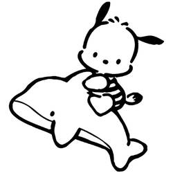 ポチャッコぬりえ #220087 印刷して色を塗る