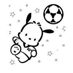ポチャッコぬりえ #220091 印刷して色を塗る