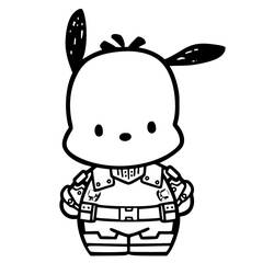 ポチャッコぬりえ #220093 印刷して色を塗る
