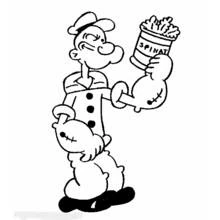 Popeye - 無料の印刷用ぬりえ