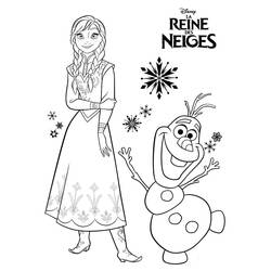 Princess Anna - 無料の印刷用ぬりえ